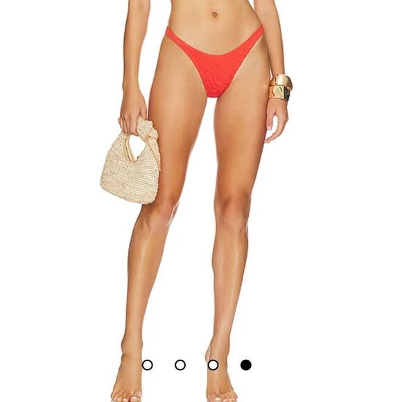 New Bond-Eye Australia Bikini Bottom In Coral Stripe XS - Picture 14 of 14
